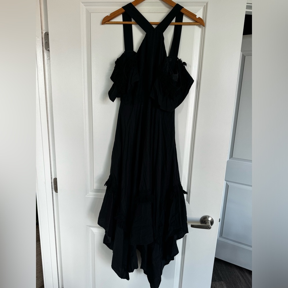 bcbgmaxazria Black midi dress, size 4